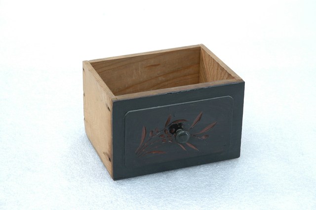 木製梳粧桌梳妝鏡左側小抽屜 (共2張)