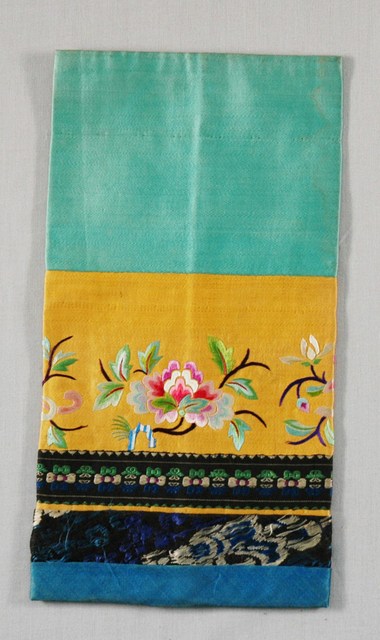 絲緞拼接彩繡飾褲 (共2張)