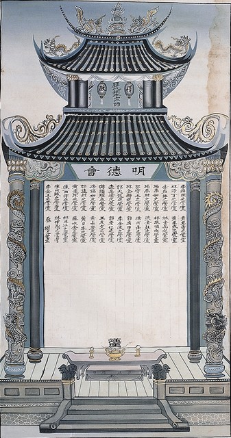 明德會先賢圖掛軸 (共1張)