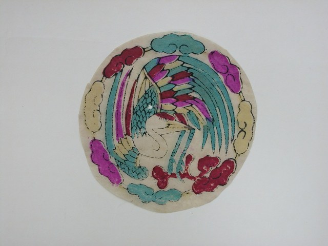 團鶴版印彩紙 (共2張)