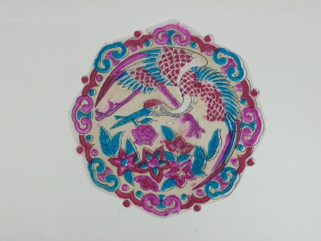 團鶴彩紙 (共2張)