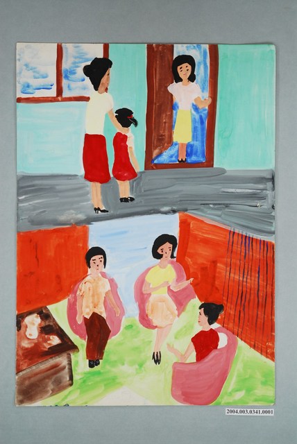 嘉義市宣信國民小學社會課教具圖卡之拜訪做客 (共1張)