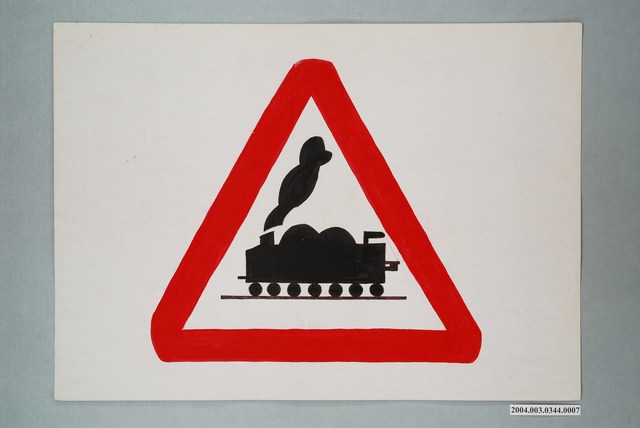 嘉義市宣信國民小學社會課教具之交通標誌 (共1張)