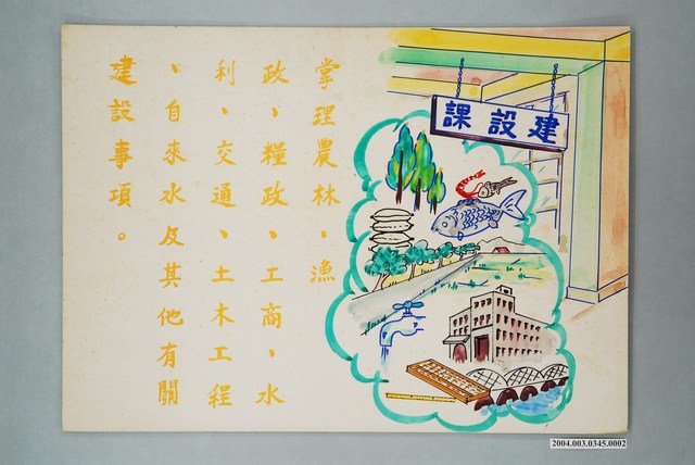 國民小學社會課第三冊第六課教具之建設課 (共1張)