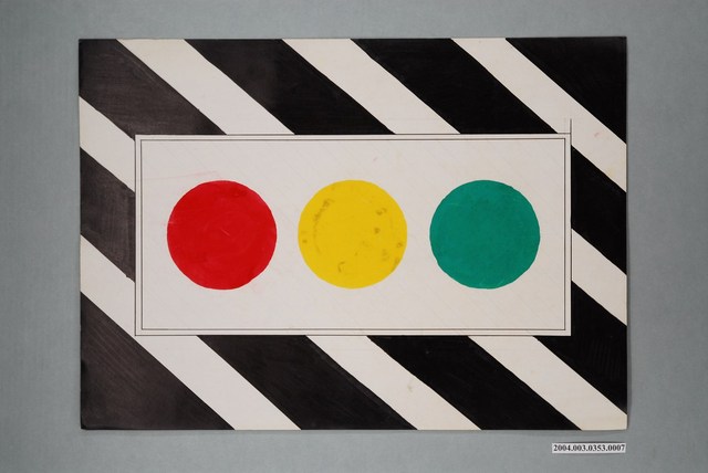 嘉義市宣信國民小學社會課教具之紅黃綠燈圖卡 (共1張)