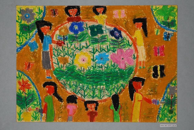 嘉義市宣信國民小學社會課教具之澆花圖卡 (共1張)