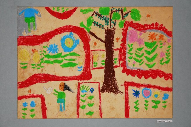 嘉義市宣信國民小學社會課教具之花園圖卡 (共1張)