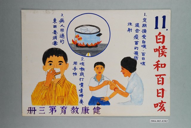 教具圖卡之白喉和百日咳 (共1張)