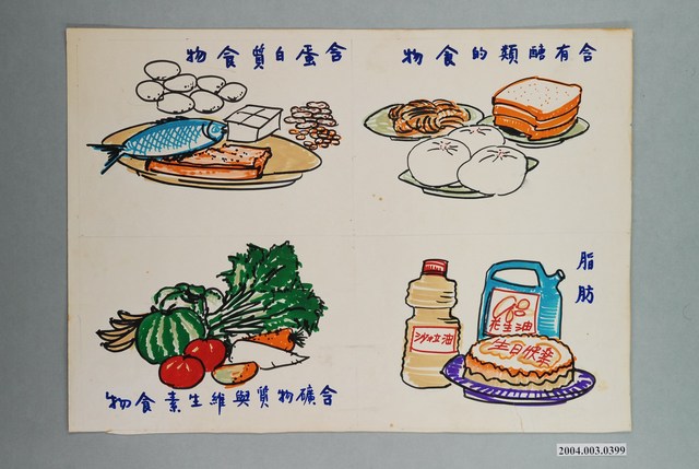 教具圖卡之豐富營養 (共1張)