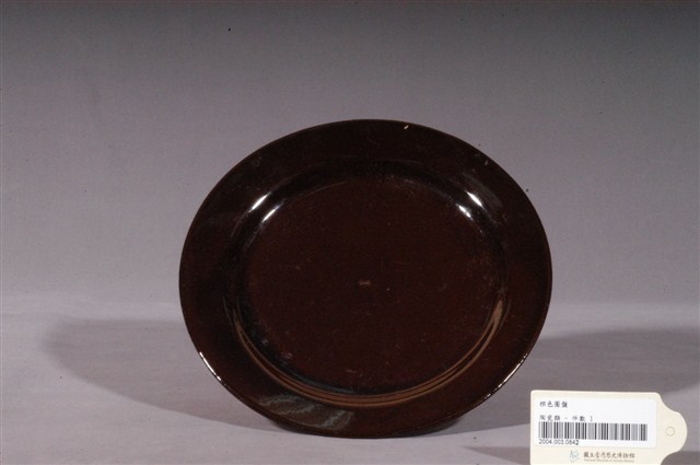 紅陶褐釉折沿圓盤 (共3張)