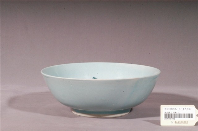 天青釉彩繪花卉紋碗公 (共3張)