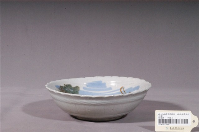 彩繪山水景緻花口碗 (共3張)