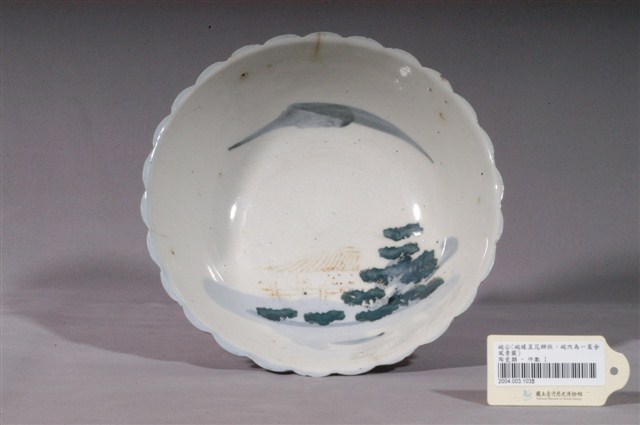 彩繪山水景緻花形碗 (共3張)