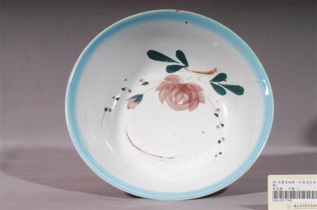 彩繪花卉紋碗公 (共3張)