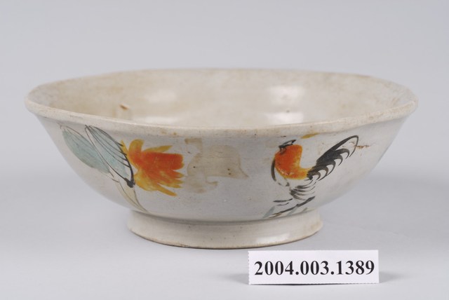 彩繪雞紋大碗 (共2張)