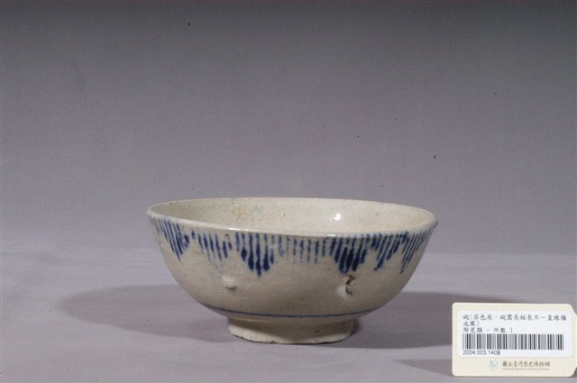 青花印花線紋碗公 (共4張)