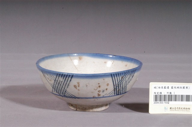 青花綠彩線紋碗 (共3張)