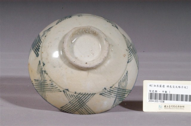 青花綠彩福字線紋碗 (共4張)