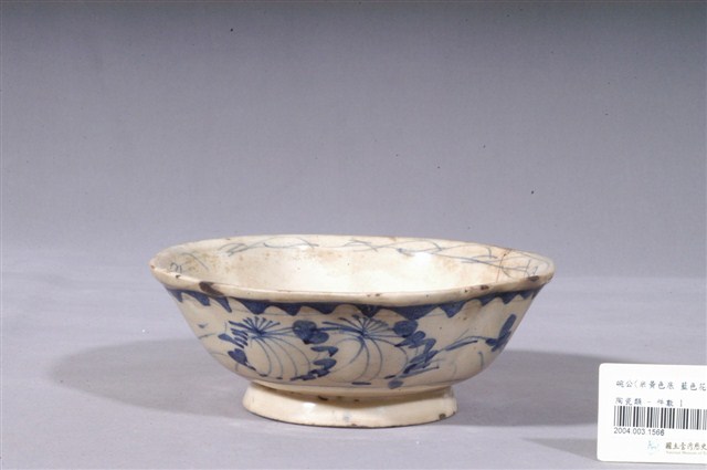 碗公(米黃色底 藍色花紋) (共9張)