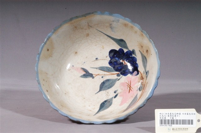 彩繪花卉紋花口碗 (共3張)