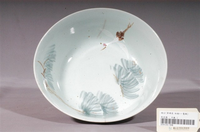 淡綠釉松鶴紋碗 (共3張)