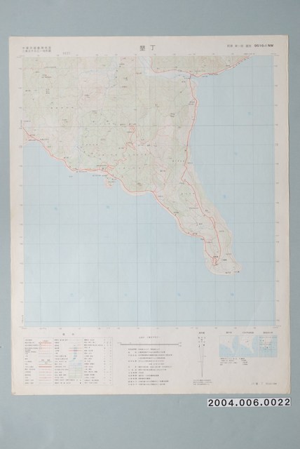 聯勤測量署〈中華民國臺灣地區二萬五千分一地形圖－墾丁〉 (共1張)