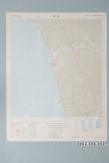 聯勤測量署〈中華民國臺灣地區二萬五千分一地形圖－楓港〉 (共1張)