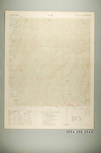 聯勤測量署〈中華民國臺灣地區二萬五千分一地形圖－口社〉 (共1張)