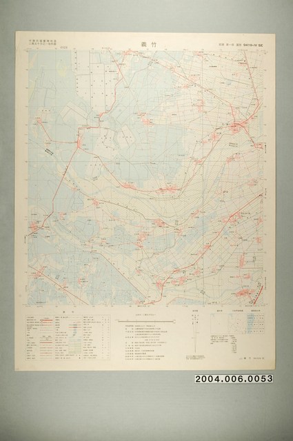 聯勤測量署〈中華民國臺灣地區二萬五千分一地形圖－義竹〉 (共1張)