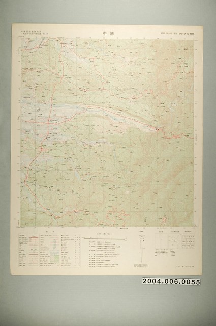 聯勤測量署〈中華民國臺灣地區二萬五千分一地形圖－中埔〉 (共1張)