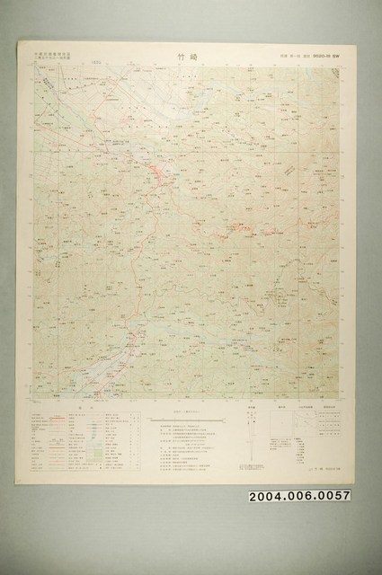 聯勤測量署〈中華民國臺灣地區二萬五千分一地形圖－竹崎〉 (共1張)