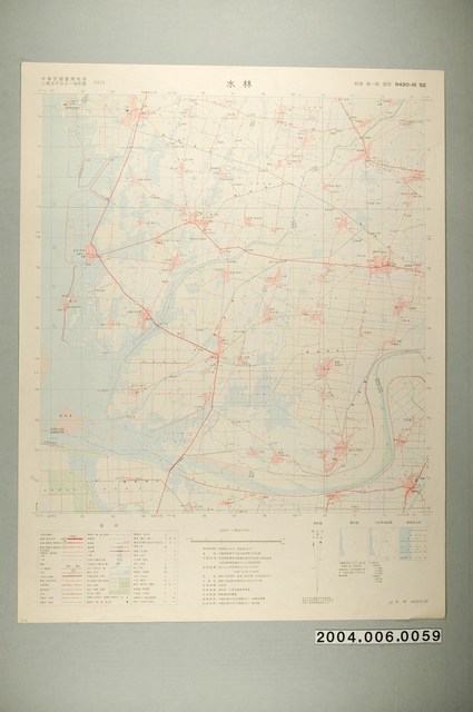 聯勤測量署〈中華民國臺灣地區二萬五千分一地形圖－水林〉 (共1張)