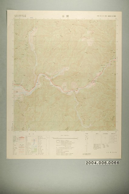 聯勤測量署〈中華民國臺灣地區二萬五千分一地形圖－谷關〉 (共1張)