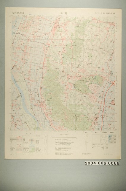 聯勤測量署〈中華民國臺灣地區二萬五千分一地形圖－沙鹿〉 (共1張)