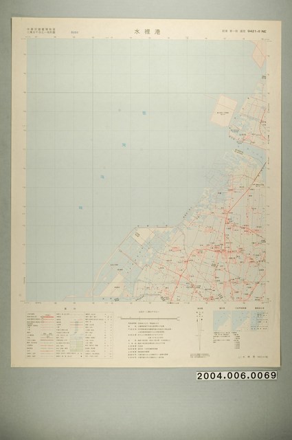 聯勤測量署〈中華民國臺灣地區二萬五千分一地形圖－水裡港〉 (共1張)