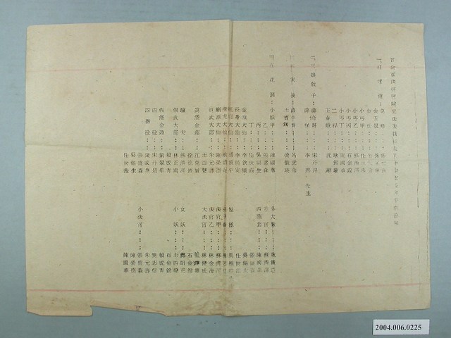 革命實踐研究院立法委員結夜同學聯誼晚會平劇節目表 (共1張)