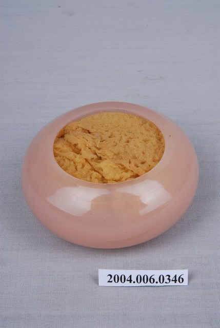 粉紅玻璃製粉撲盒組 (共4張)