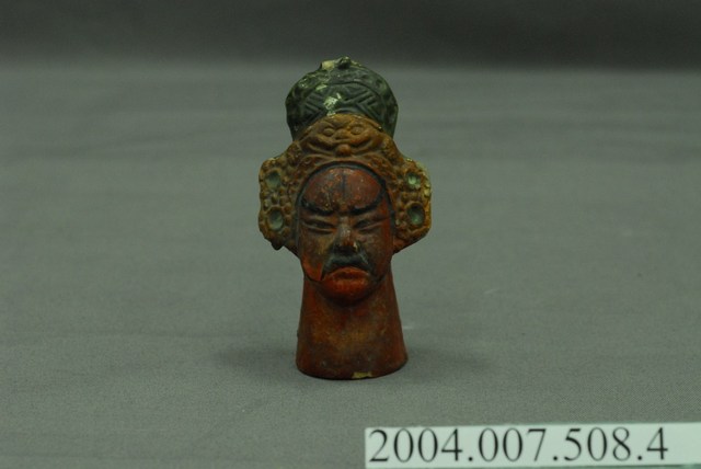 鹿港金橫街磚燒布袋戲偶頭 (共5張)