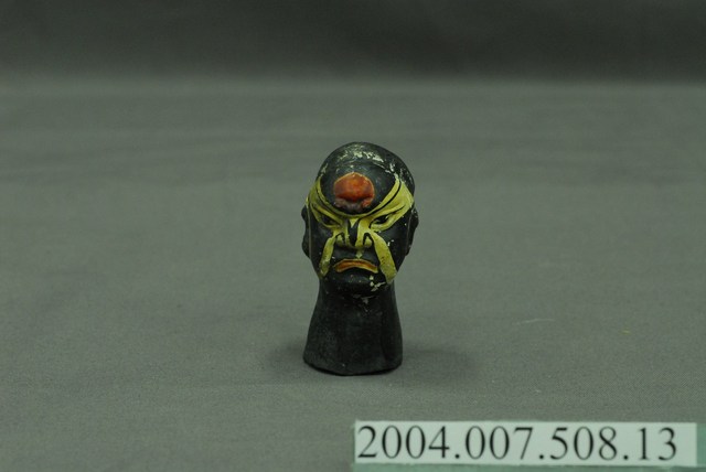 鹿港金橫街磚燒布袋戲偶頭 (共5張)