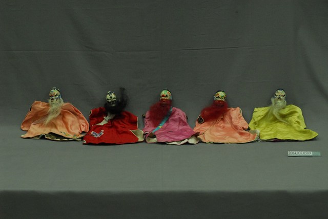 木雕布袋戲一組 (共2張)