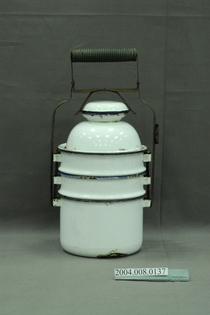 三層搪瓷提鍋飯菜盒 (共3張)