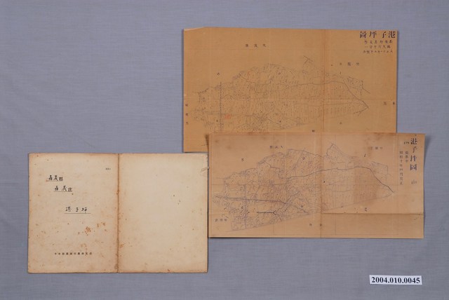 地籍圖謄本〈六千分一港子坪圖〉與日本勸業銀行貸款證書 (共1張)