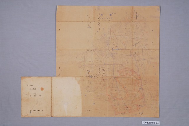 地籍圖謄本〈五千分一新埤〉與日本勸業銀行貸款證書 (共1張)