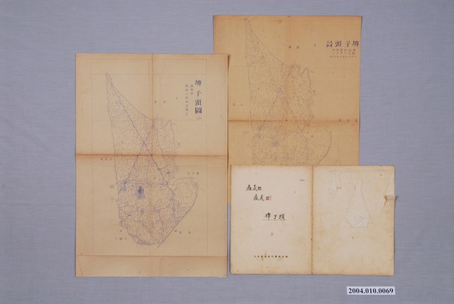 地籍圖謄本〈六千分一埤子頭圖〉與日本勸業銀行貸款證書 (共1張)