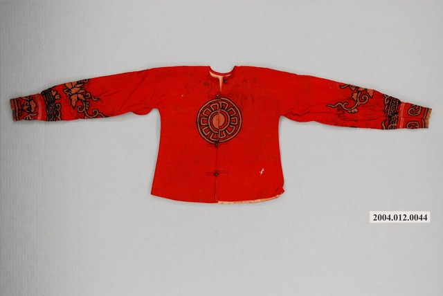 紅色棉質圓領對襟衫 (共7張)