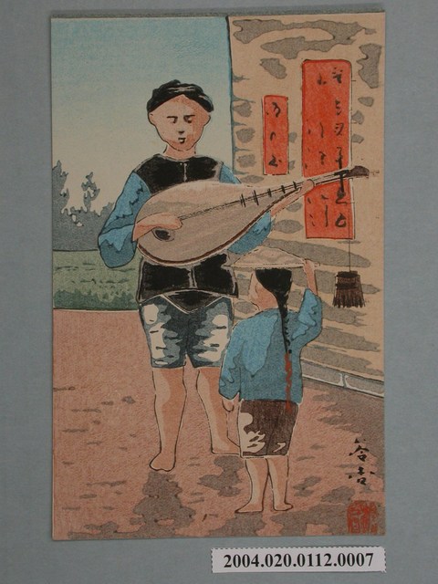 男子彈奏樂器 (共3張)