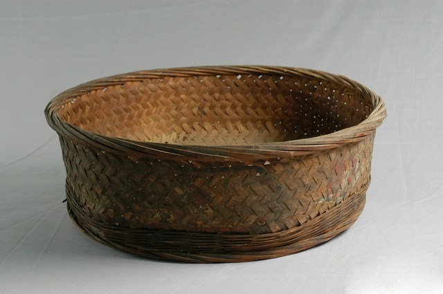 竹編針線盒 (共2張)