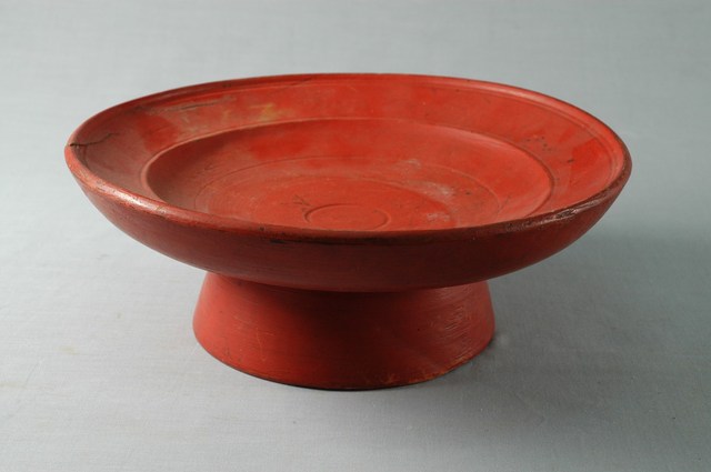 木製朱漆供盤 (共2張)