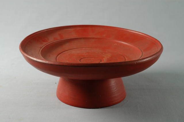 木製朱漆供盤 (共2張)