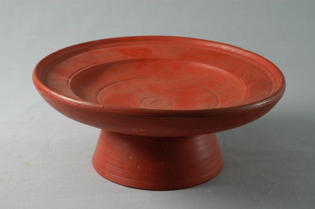 木製朱漆供盤 (共2張)